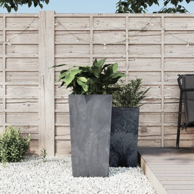 Berkfield Planter with Removable Inner Grey 21/49 L PP Concrete Look