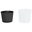 Berkfield Planter with Removable Inner White 15 / 15.3 L PP Rattan