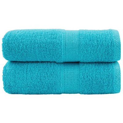 Berkfield Premium Wash Towels SOLUND 2 pcs Turquoise 30x30 cm 600 gsm