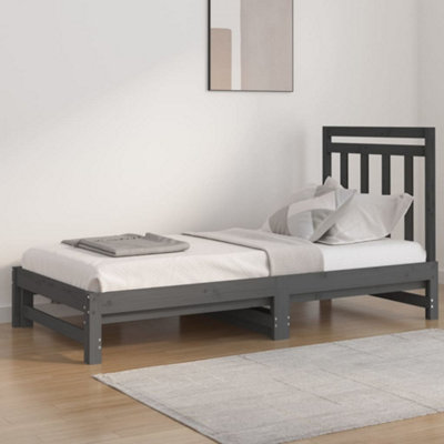 Grey wooden deals day bed