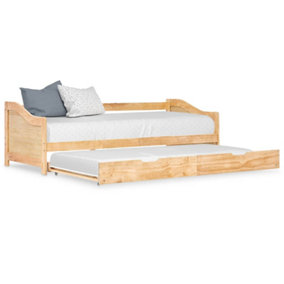 Berkfield Pull-out Sofa Bed Frame Pinewood 90x200 cm