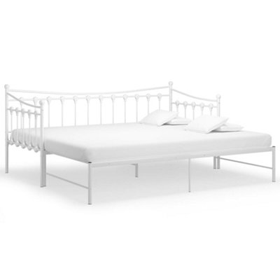 White metal deals sofa bed