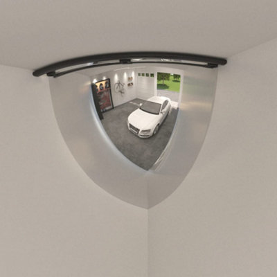 Berkfield Quarter Domed Traffic Mirrors 2 pcs Diameter 40 cm Acrylic Price Comparisons | Compare The Build