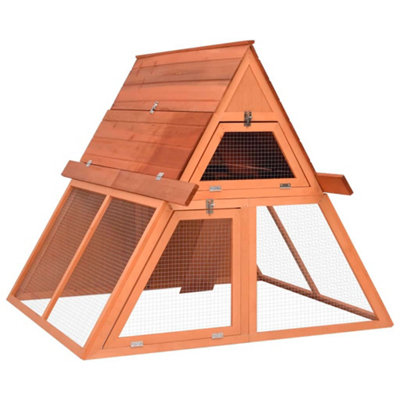 Berkfield Rabbit Hutch 152x127x109.5 cm Solid Firwood Price Comparisons | Compare The Build