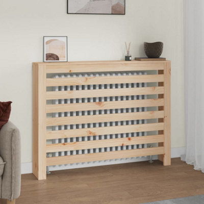 Berkfield Radiator Cover 108.5x19x84 cm Solid Wood Pine