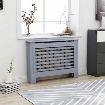 Berkfield Radiator Cover Anthracite 112x19x81 cm MDF Price Comparisons | Compare The Build