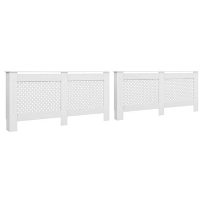 Berkfield Radiator Covers 2 pcs White 172x19x81.5 cm MDF