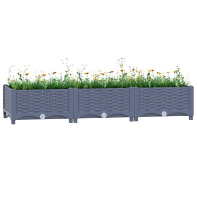 Berkfield Raised Bed 120x40x23 cm Polypropylene