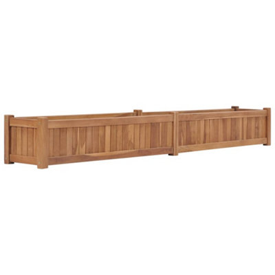 Berkfield Raised Bed 200x30x25 cm Solid Teak Wood