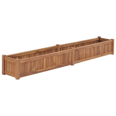 Berkfield Raised Bed 200x30x25 cm Solid Teak Wood