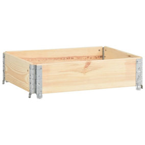 Berkfield Raised Bed 60x80 cm Solid Pine Wood (310048)