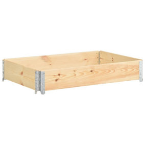 Berkfield Raised Bed 80x120 cm Solid Pine Wood (310050)