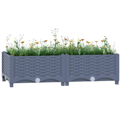 Berkfield Raised Bed 80x40x23 cm Polypropylene