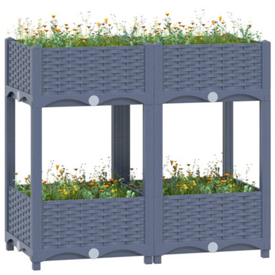 Berkfield Raised Bed 80x40x71 cm Polypropylene