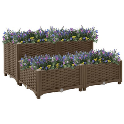 Berkfield Raised Bed 80x80x38 cm Polypropylene