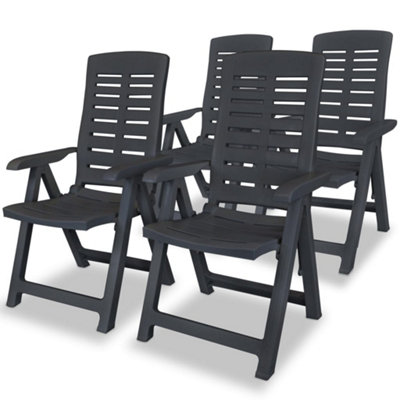 Plastic reclining garden deals chairs