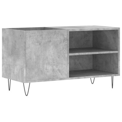 Rantry Platenkast Zwart 85x38x48 cm Engineered Wood, Vinyl Record Opslag Organizer, Recorder Case Collectie Plank, LP Cabinet 626 Media Opbergkasten & Racks