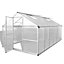 Berkfield Reinforced Aluminium Greenhouse with Base Frame 9.025 m2