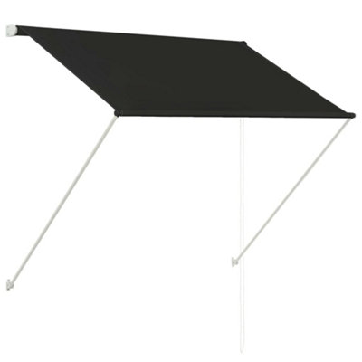 Berkfield Retractable Awning 100x150 cm Anthracite