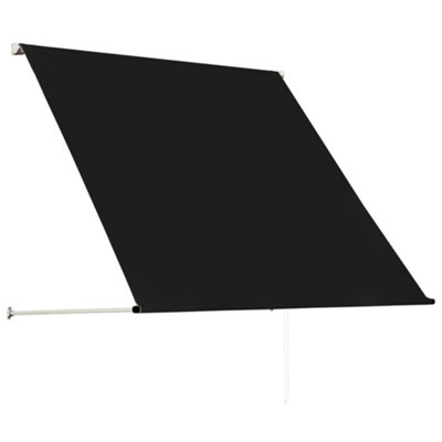 Berkfield Retractable Awning 100x150 cm Anthracite