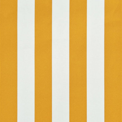Berkfield Retractable Awning 150x150 cm Yellow and White