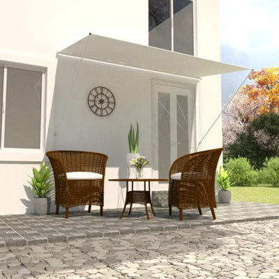 Berkfield Retractable Awning 350x150 cm Cream