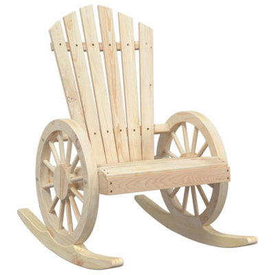 Berkfield Rocking Adirondack Chair Solid Wood Fir