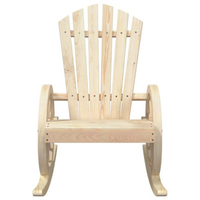 Berkfield Rocking Adirondack Chair Solid Wood Fir