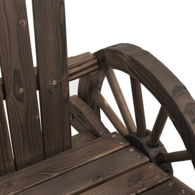 Berkfield Rocking Adirondack Chair Solid Wood Fir