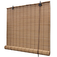 Berkfield Roller Blind Bamboo 150x160 cm Brown