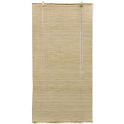 Berkfield Roller Blind Bamboo 80x220 cm Natural