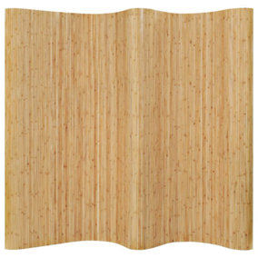 Berkfield Room Divider Bamboo 250x165 cm Natural