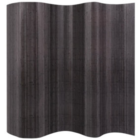 Berkfield Room Divider Bamboo Grey 250x165 cm