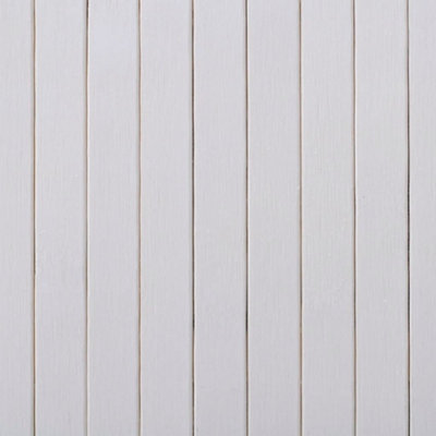 Berkfield Room Divider Bamboo White 250x165 cm