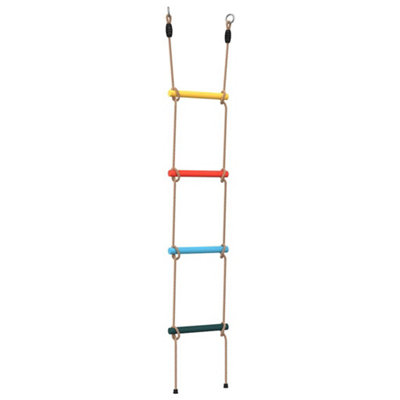 Berkfield Rope Ladder for Kids with 4 Rungs Multicolour