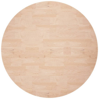 Berkfield Round Table Top Radius 80x2,5 cm Untreated Solid Wood Oak