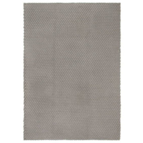 Berkfield Rug Rectangular Grey 160x230 cm Cotton