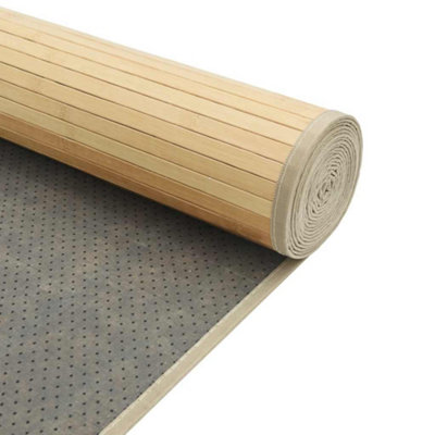 Berkfield Rug Rectangular Light Natural60x1000 cm Bamboo