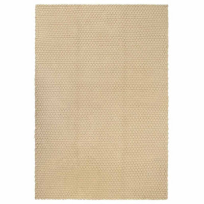 Berkfield Rug Rectangular Natural 80x160 cm Cotton | DIY at B&Q
