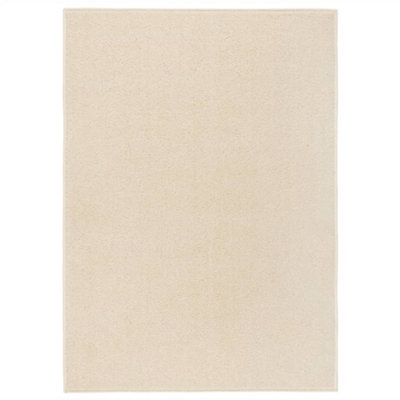 Berkfield Rug Short Pile 140x200 cm Cream