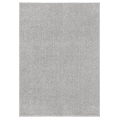 Berkfield Rug Short Pile 240x340 cm Light Grey