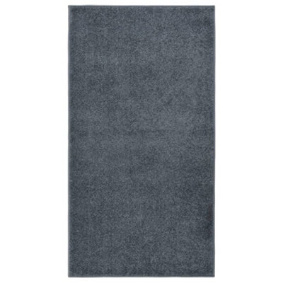 Berkfield Rug Short Pile 80x150 cm Anthracite