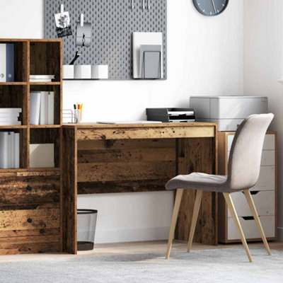 Berkfield Rustic Writing Desk Old wood Solid Wood 100 x 50 x 76 cm