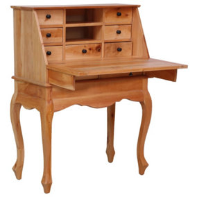 Berkfield Secretary Desk 78x42x103 cm Solid Mahogany Wood
