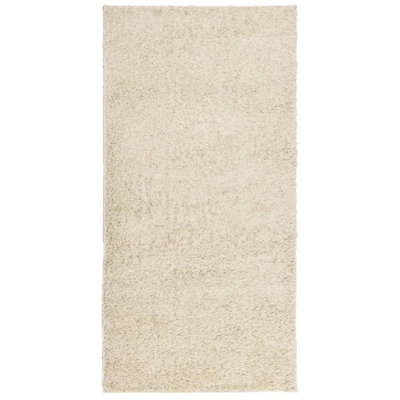 Berkfield Shaggy Rug PAMPLONA High Pile Modern Gold 100x200 cm