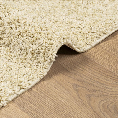 Berkfield Shaggy Rug PAMPLONA High Pile Modern Gold 100x200 cm