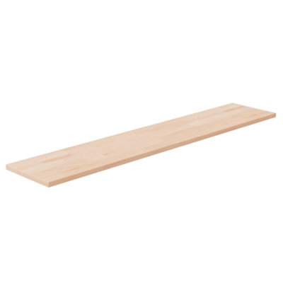 Berkfield Shelf Board 100x20x1.5 cm Untreated Solid Wood Oak