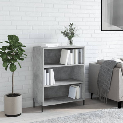 Berkfield Shelf Cabinet Concrete Grey 69.5x32.5x90 cm Engineered Wood