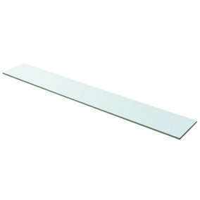 Berkfield Shelf Panel Glass Clear 100x15 cm