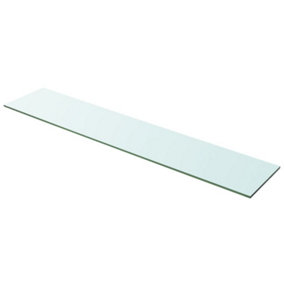 Berkfield Shelf Panel Glass Clear 100x20 cm